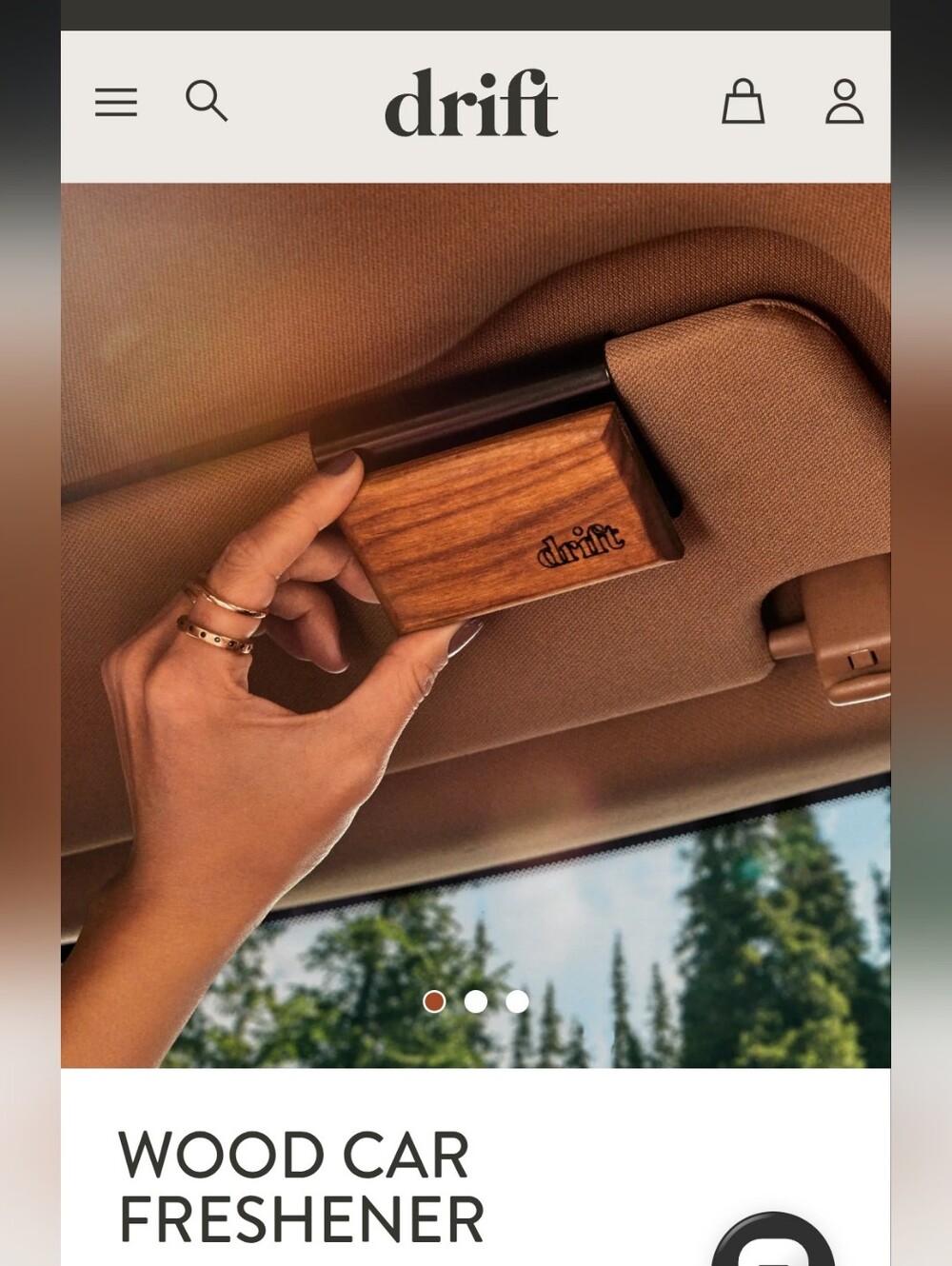 ZEST- Drift Wood Car Freshener